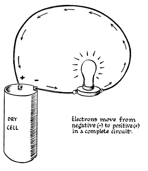 Battery and Electric Light Bulb
